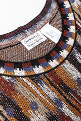 Recess Los Angeles Vintage Missoni Ikat Knit Midi Sweater Dress