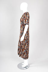 Recess Los Angeles Vintage Missoni Ikat Knit Midi Sweater Dress