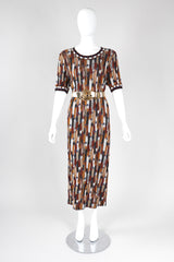 Recess Los Angeles Vintage Missoni Ikat Knit Midi Sweater Dress