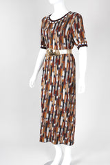 Recess Los Angeles Vintage Missoni Ikat Knit Midi Sweater Dress
