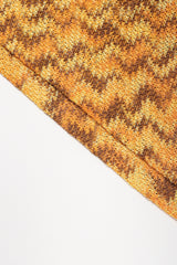 Recess Designer Consignment Vintage Missoni Golden Wavy Stripe Fiamma Knit Skirt Los Angeles Resale