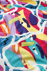 Vintage Missoni Abstract Faces Dress print/faces detail @ Recess LA