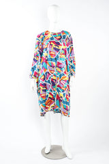 Vintage Missoni Abstract Faces Dress on mannequin front @ Recess LA