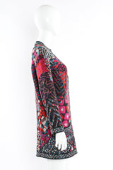 Vintage Missoni Abstract Geo Art Wool Cardigan mannequin side @ Recess LA