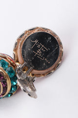 Recess Los Angeles Vintage Mister Bijoux Rainbow Crystal Disco Ball Drop Earrings