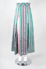 Recess Los Angeles Vintage Mister Wyatt Shantung Silk Balloon Sleeve Top & Ball Skirt Set