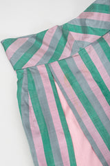 Recess Los Angeles Vintage Mister Wyatt Shantung Silk Balloon Sleeve Top & Ball Skirt Set