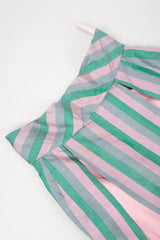 Recess Los Angeles Vintage Mister Wyatt Shantung Silk Balloon Sleeve Top & Ball Skirt Set