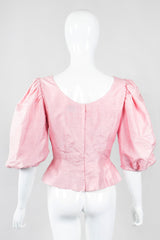 Recess Los Angeles Vintage Mister Wyatt Shantung Silk Balloon Sleeve Top & Ball Skirt Set