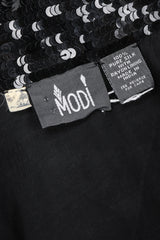 Recess Los Angeles Vintage Modi 80s Sequin Leopard Fringed Silk Moto Jacket