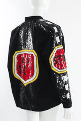 Vintage Modi Sequin Traffic Sign Jacket mannequin back angle @ Recess Los Angeles