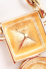 Recess Designer Consignment Vintage Monet Gemstone Chain Pendant Costume Jewelry Los Angeles Resale