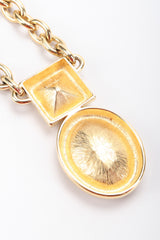 Recess Designer Consignment Vintage Monet Gemstone Chain Pendant Costume Jewelry Los Angeles Resale