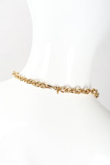 Recess Designer Consignment Vintage Monet Gemstone Chain Pendant Costume Jewelry Los Angeles Resale