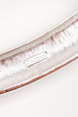 Recess Los Angeles Designer Consignment Vintage Monet Rectangle Link Collar Necklace Costume Jewelry