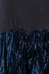 Vintage Morgane Le Fay Crushed Velvet Top & Dress Set front seam at Recess Los Angeles