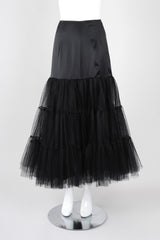 Recess Los Angeles Vintage Morgane Le Fay Tiered Silk Tulle Mesh Petticoat Ballet Skirt