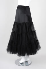 Recess Los Angeles Vintage Morgane Le Fay Tiered Silk Tulle Mesh Petticoat Skirt