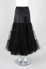 Recess Los Angeles Vintage Morgane Le Fay Tiered Silk Tulle Mesh Petticoat Skirt
