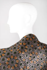 Recess Los Angeles Vintage Metallic BrocadeMoroccan Mosaic Fringe Piano Shawl