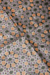 Recess Los Angeles Vintage Metallic BrocadeMoroccan Mosaic Fringe Piano Shawl