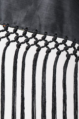 Recess Los Angeles Vintage Metallic BrocadeMoroccan Mosaic Fringe Piano Shawl