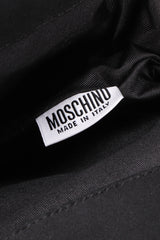 Recess Los Angeles Vintage Moschino Embroidered Satin Piano Shawl Frame Handbag