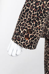 Recess Los Angeles Vintage Moschino Cheetah Print Stretch Suit Blazer Pant Set