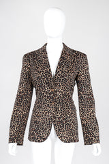 Recess Los Angeles Vintage Moschino Cheetah Print Stretch Suit Blazer Pant Set