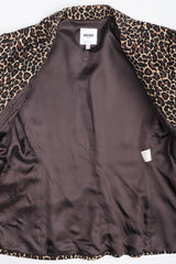 Recess Los Angeles Vintage Moschino Cheetah Print Stretch Suit Blazer Pant Set