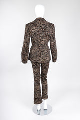 Recess Los Angeles Vintage Moschino Cheetah Print Stretch Suit Blazer Pant Set