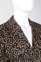 Recess Los Angeles Vintage Moschino Cheetah Print Stretch Suit Blazer Pant Set