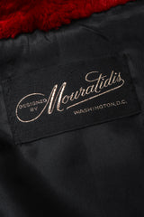 Recess Los Angeles Vintage Mouratidis Bayou Nutria Striped Fur Coat