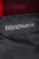 Recess Los Angeles Vintage Mouratidis Bayou Nutria Striped Fur Coat