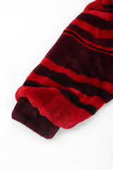 Recess Los Angeles Vintage Mouratidis Bayou Nutria Striped Fur Coat