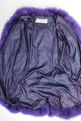 Recess Designer Consignment Vintage Murray Arbeid Rockstar Marabou Batwing Duster Coat Los Angeles Resale