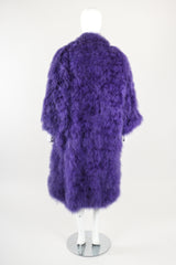 Recess Designer Consignment Vintage Murray Arbeid Rockstar Marabou Batwing Duster Coat Los Angeles Resale