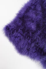 Recess Designer Consignment Vintage Murray Arbeid Rockstar Marabou Batwing Duster Coat Los Angeles Resale