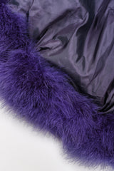 Recess Designer Consignment Vintage Murray Arbeid Rockstar Marabou Batwing Duster Coat Los Angeles Resale