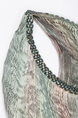 Recess Los Angeles Vintage Patricia Lester Ocean Seagrass Pleated Silk Dress