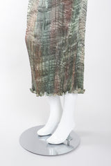 Recess Los Angeles Vintage Patricia Lester Ocean Seagrass Pleated Silk Dress