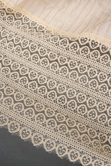 Vintage Mexican Lace Pintuck Prairie Dress lace sweep detail @ Recess Los Angeles