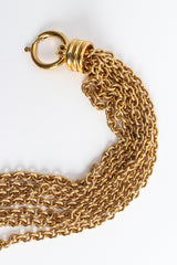 Vintage 7 Strand Link Necklace spring clasp end @ Recess Los Angeles