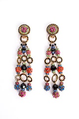 Vintage Rainbow Rhinestone Ball Drop Earrings at Recess Los Angeles