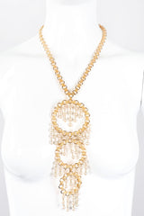 Tiered Pearl Hoop Pendant