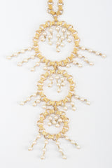 Tiered Pearl Hoop Pendant