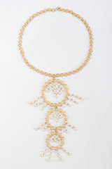 Tiered Pearl Hoop Pendant