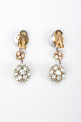 Recess Los Angeles Vintage Iridescent Rhinestone Crystal Disco Ball Drop Earrings