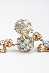 Recess Los Angeles Vintage Iridescent Rhinestone Crystal Disco Ball Drop Earrings