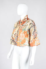 Recess Los Angeles Vintage Japanese Brocade Kimono Crop Jacket